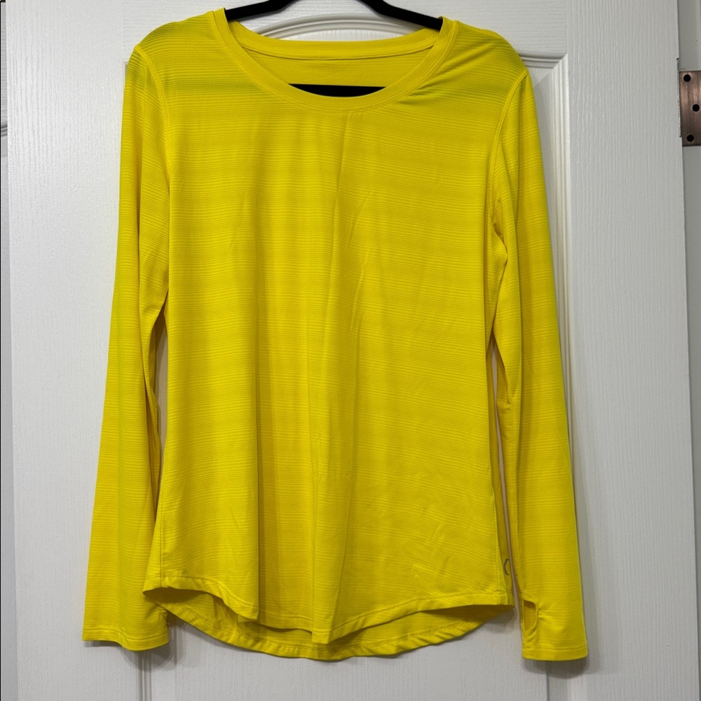 Zyia Active Bright Yellow Long Sleeve Top